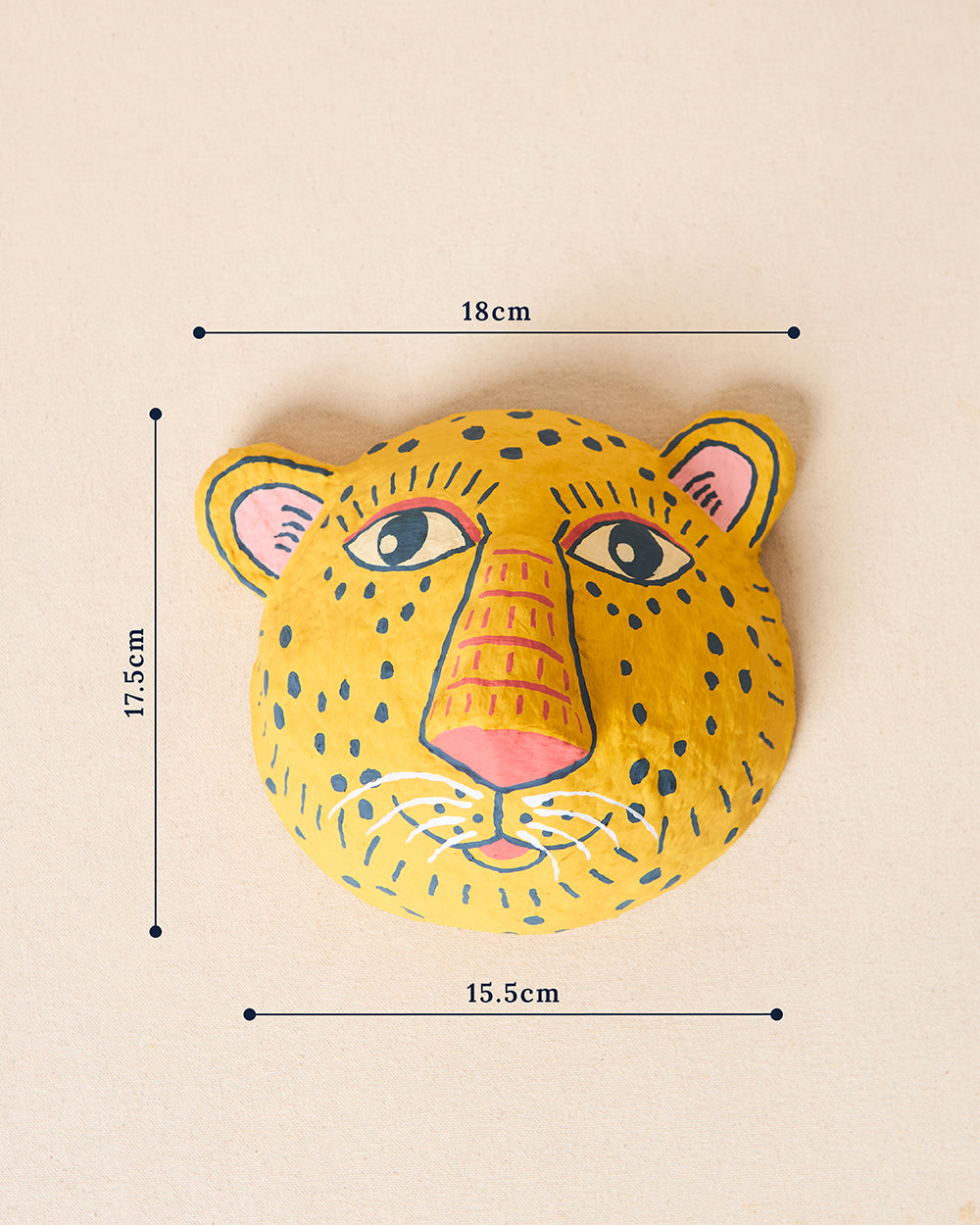 Leopard Mask Wall DÃ©cor, Paper Mache | Lost in Paradise