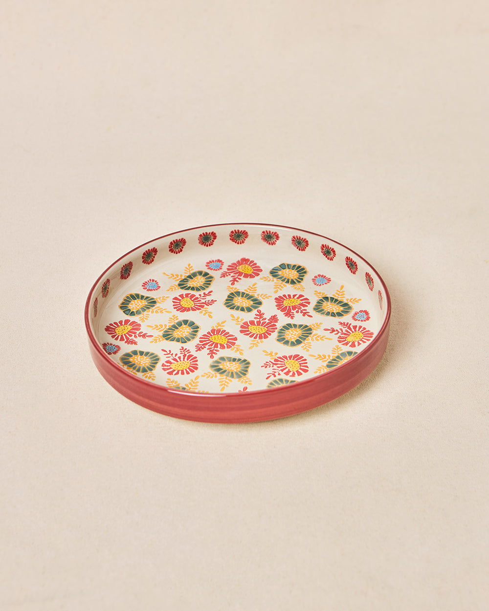 Wildflower Snack Plate, 8" dia | Lost in Paradise