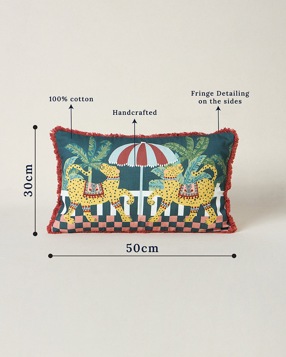 Jungle Soiree Cushion Cushion Cover, 12" Ã— 20" | Lost in Paradise