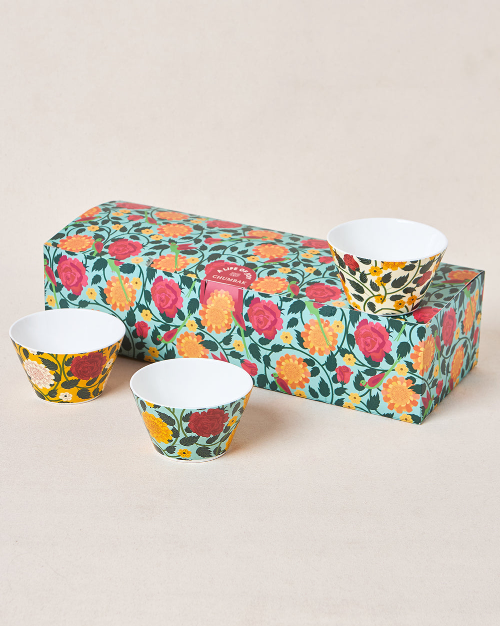 Rani Bagh Bowls Gift Set - Set of 6, 220 ml | Palace Memoirs