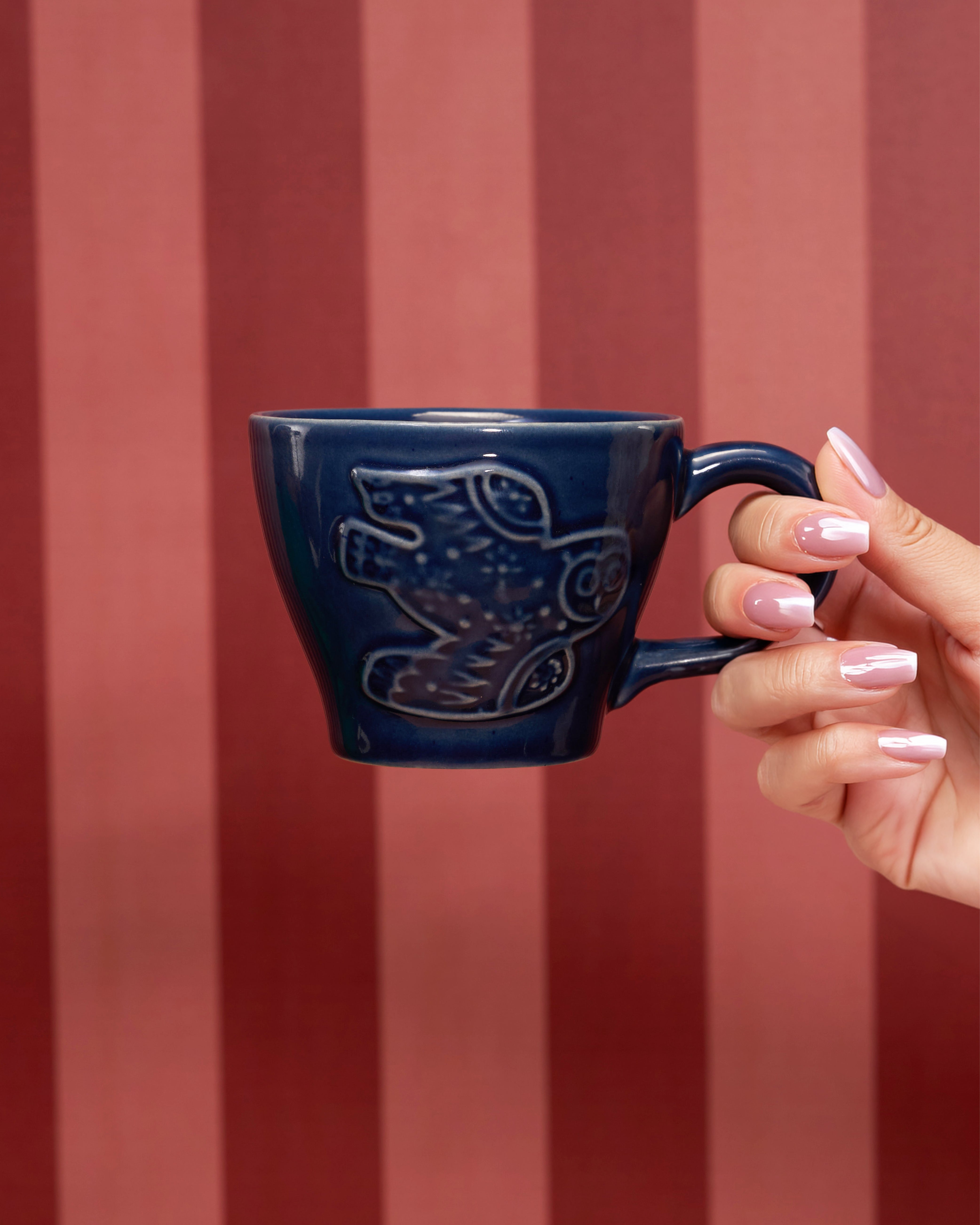 Wise Owl Embossed Mug | Forest Folklore