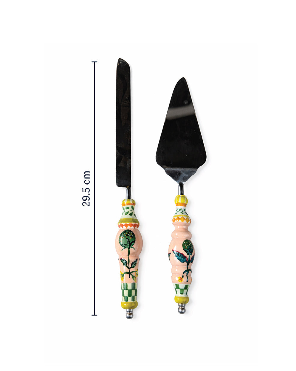 Limonata Cake Server Cutlery  Set, Set of 2 | Citrus Zest