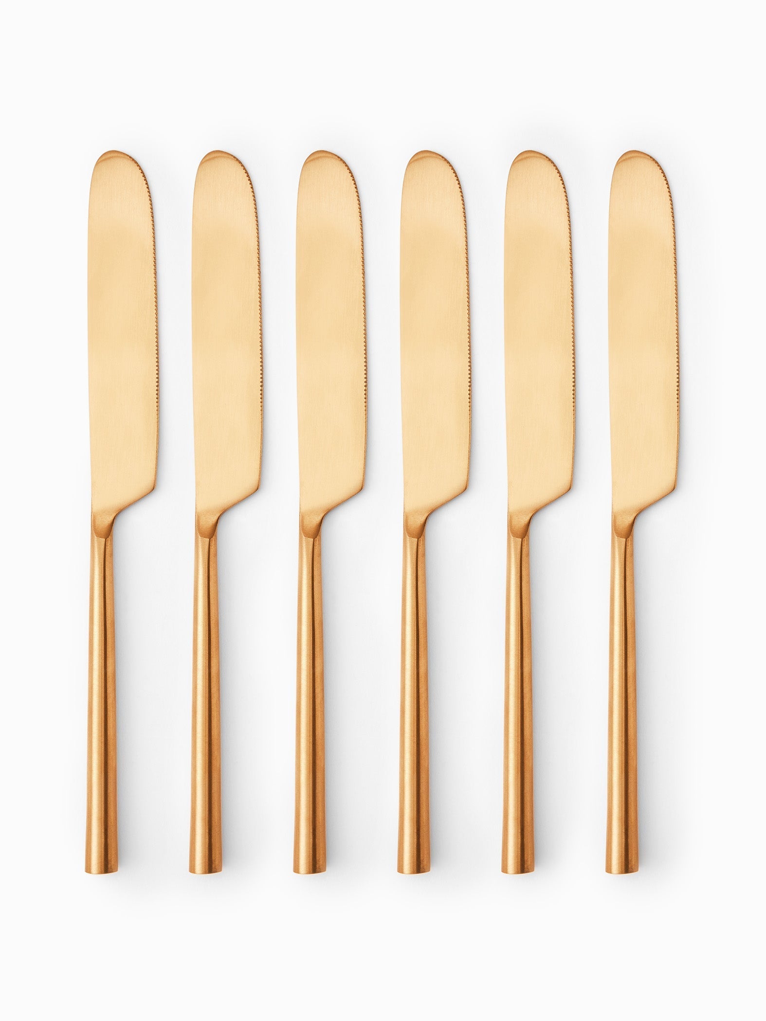 Gold Dinner Knife Set