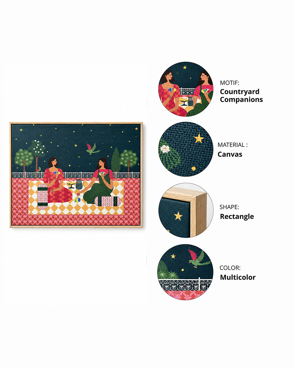 Golden Shaam Canvas Art | Haveli Socials