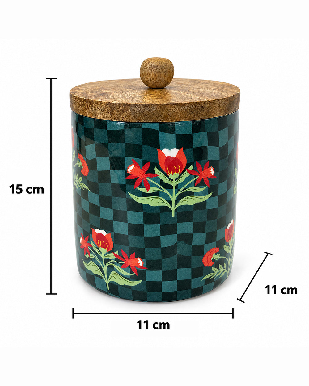 Patio Wooden  Jar | Haveli Socials