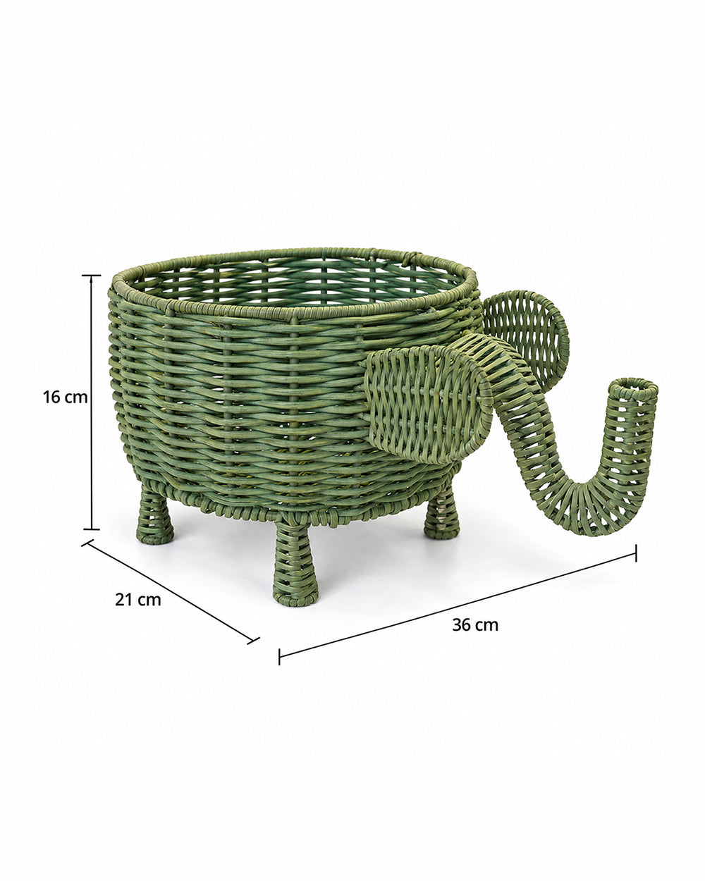 Tusker Tamasha Rattan Basket | Haveli Socials