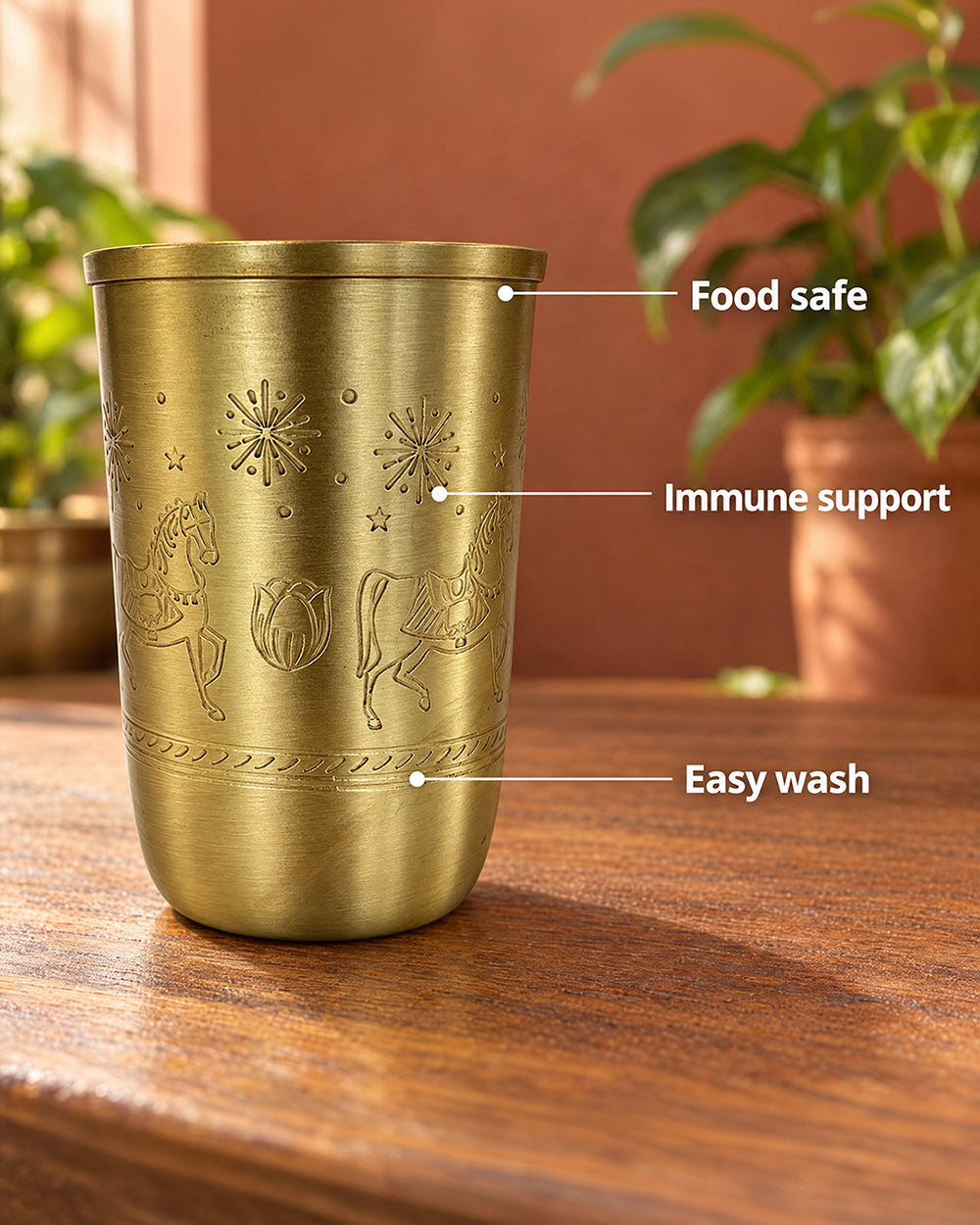 Haveli Ride Brass Tumbler | Haveli Socials