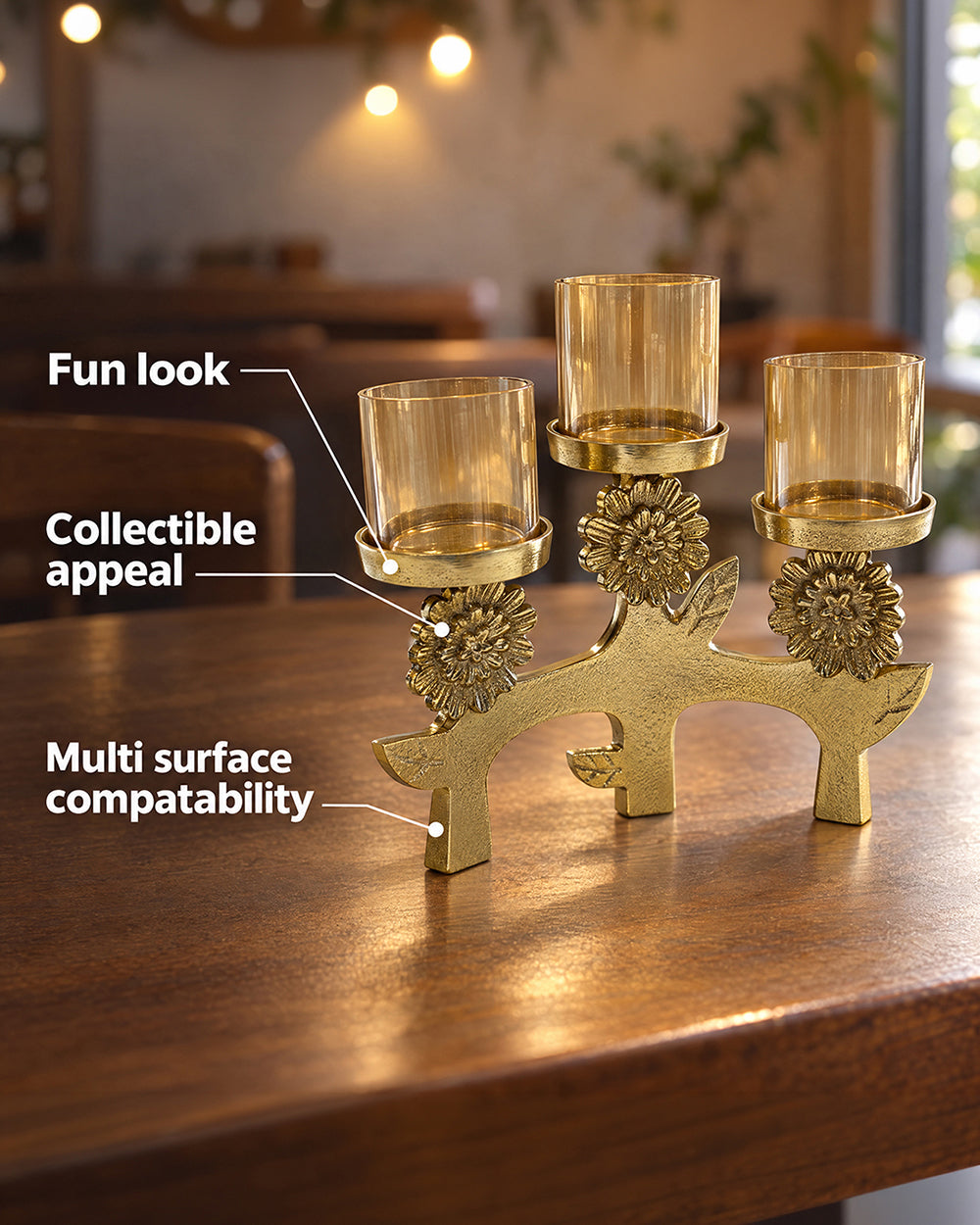 Genda Glow Candle Holder | Haveli Socials
