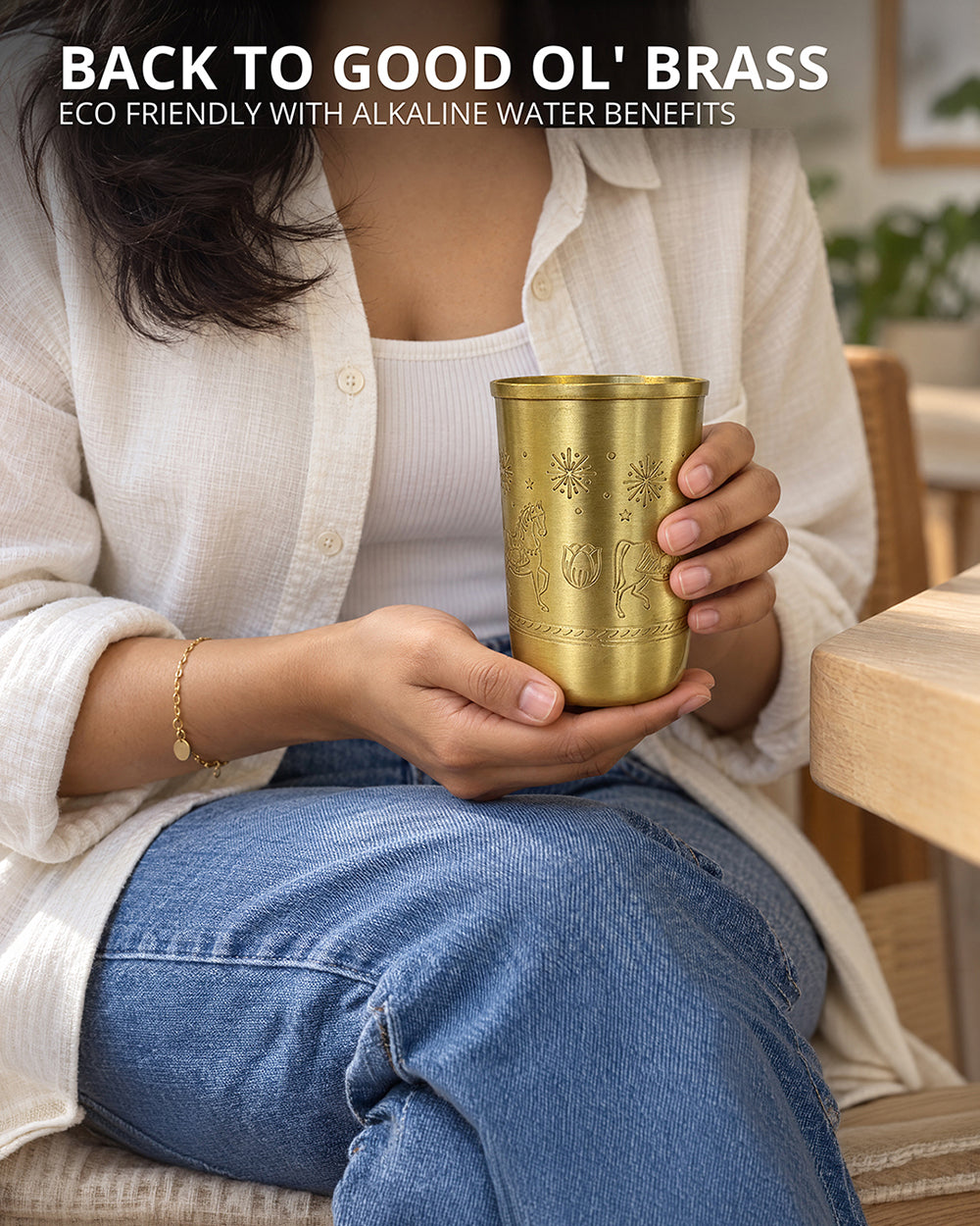 Haveli Ride Brass Tumbler | Haveli Socials