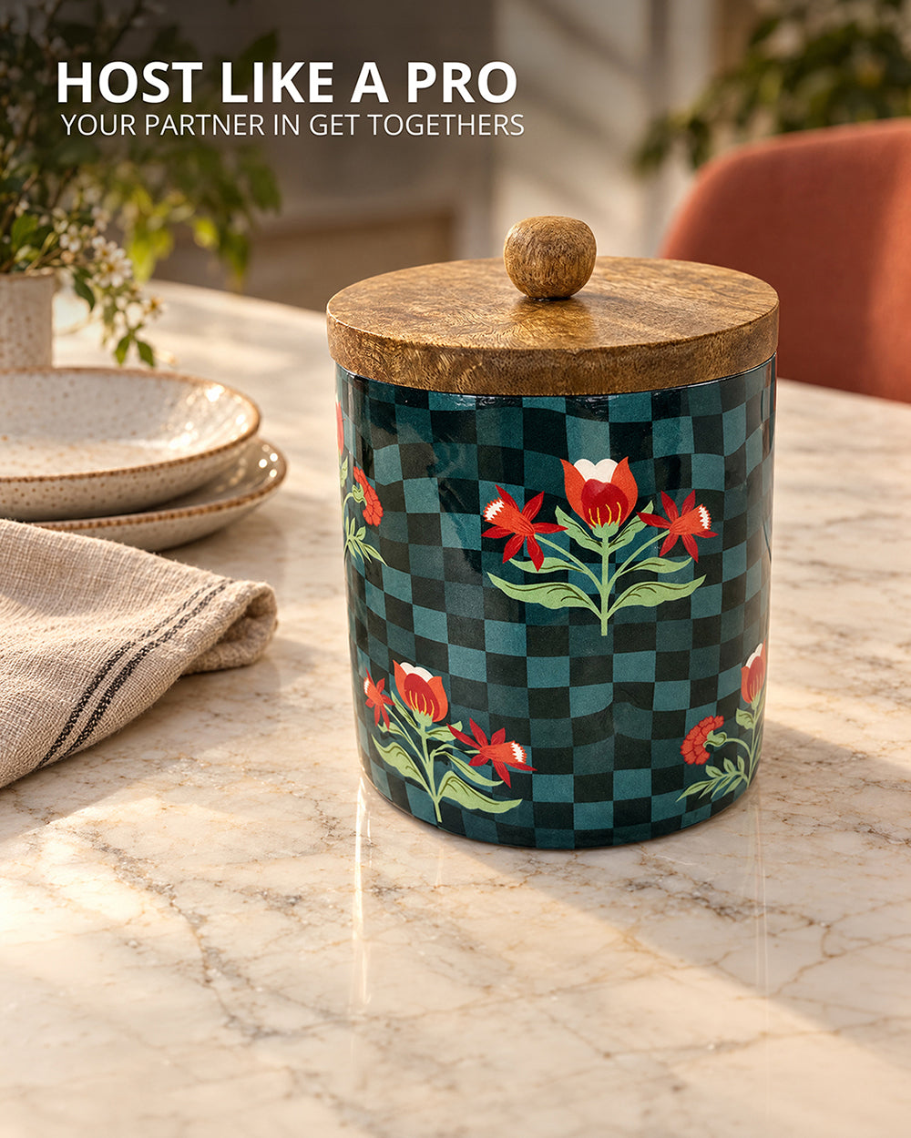 Patio Wooden  Jar | Haveli Socials