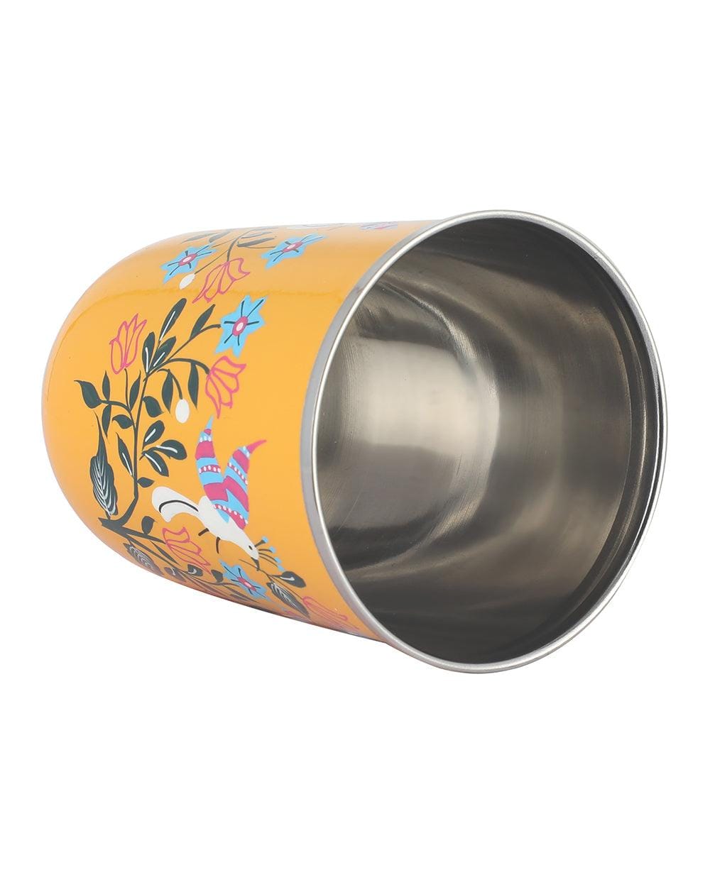 Chumbak Boho Birds Steel Tumbler - Small