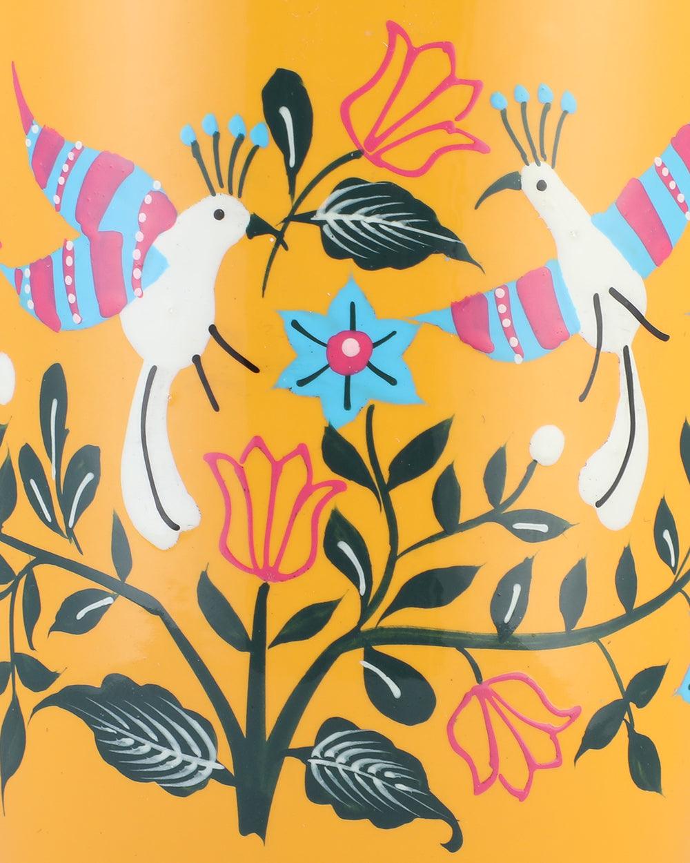 Chumbak Boho Birds Steel Tumbler - Small