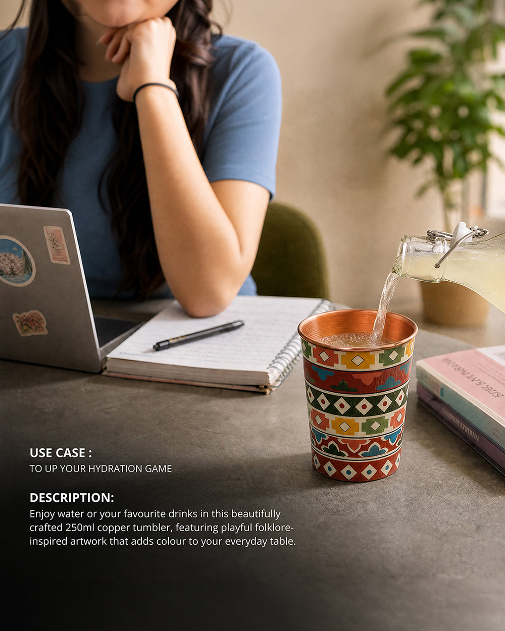 Folklore Copper Tumbler - 350 ml | Forest Folklore