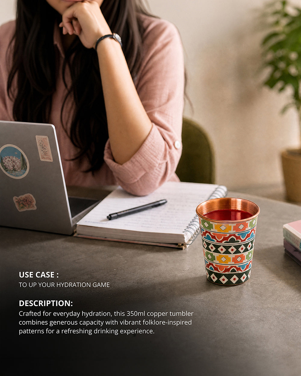 Folklore Copper Tumbler - 250 ml | Forest Folklore