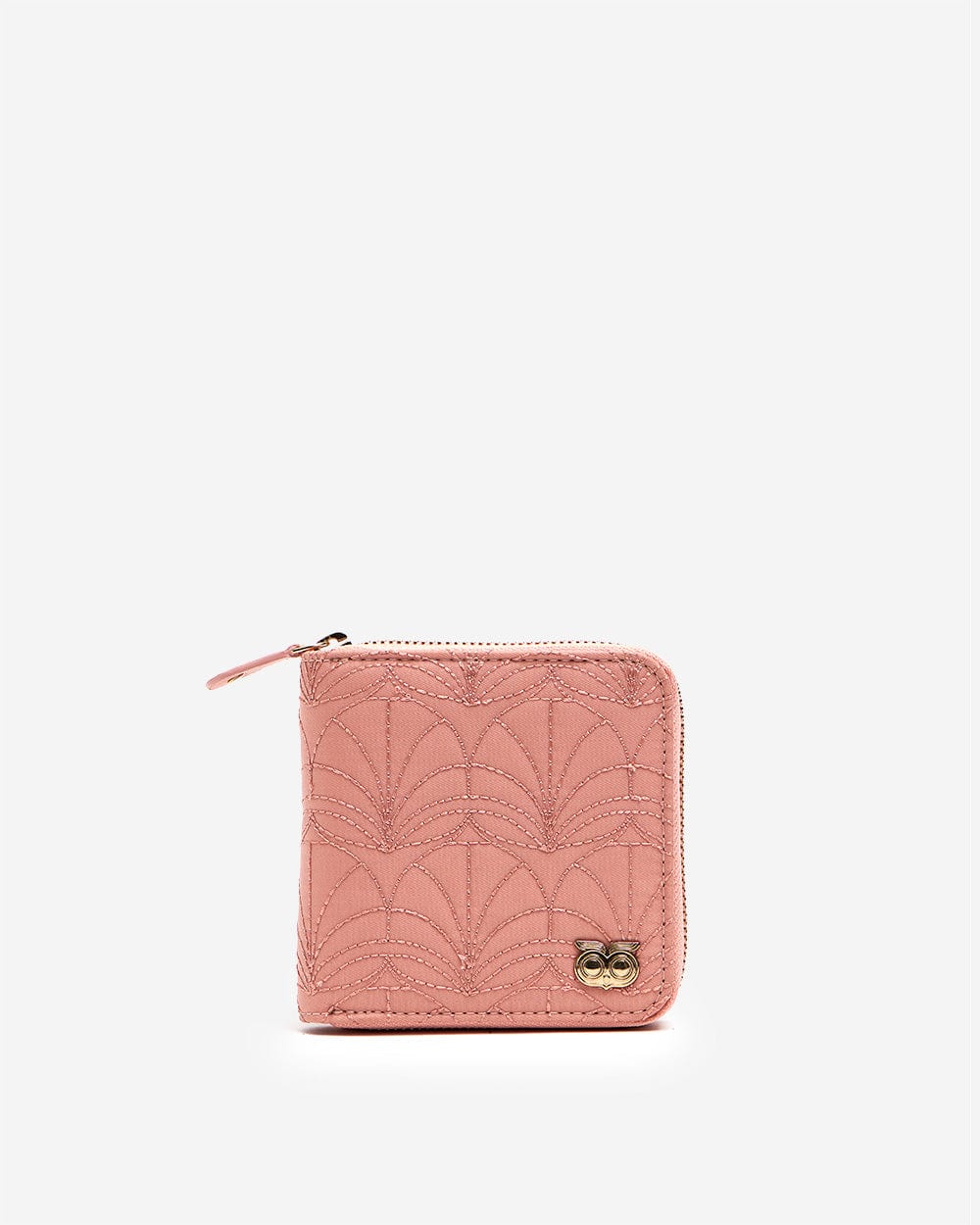 Chumbak Jungle Folk Quilted Mini Wallet-Rosy