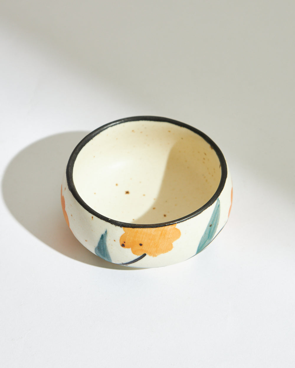 Marigold Dessert Bowl | Handpainted Stoneware