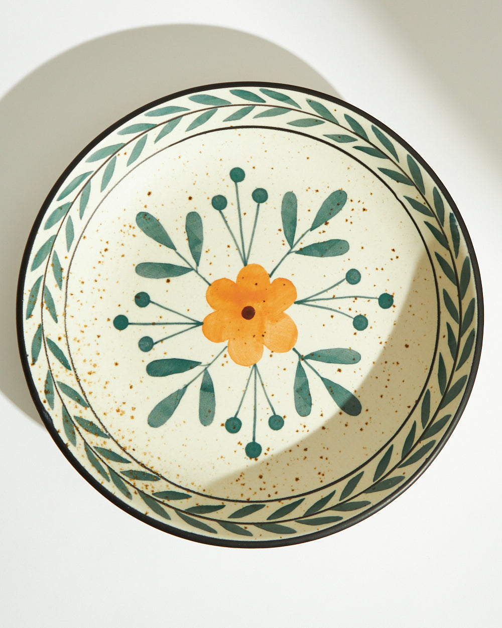 Marigold Large Salad Bowl | Handpainted Stoneware